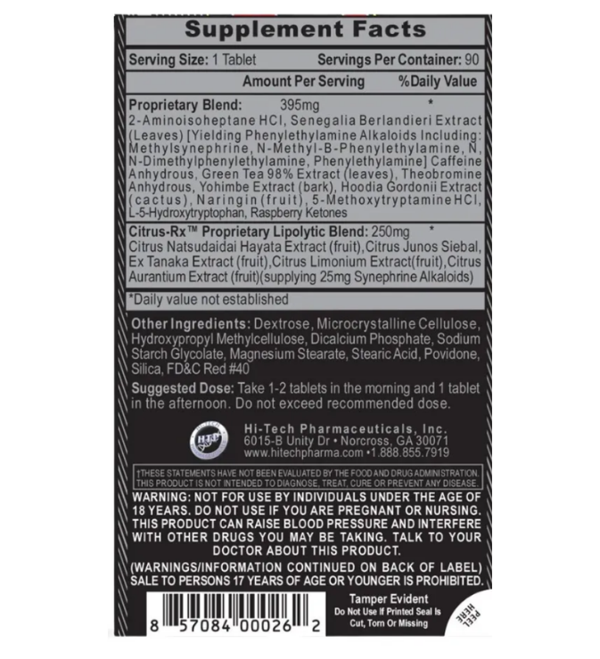 Hi-Tech LIPODRENE XTREME 90 TABS