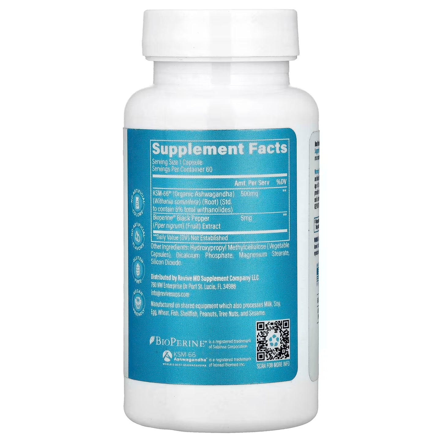 Revive ASHWAGANDHA KSM-66®, 60 CAPS
