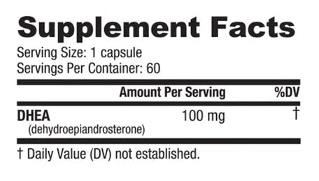 Nutrabio DHEA (100mg) 60 CAPS