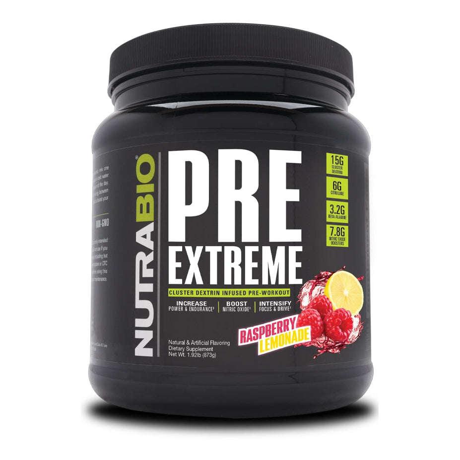 NUTRABIO PRE EXTREME RASPERRY LEMONADE 873G 20 SERV