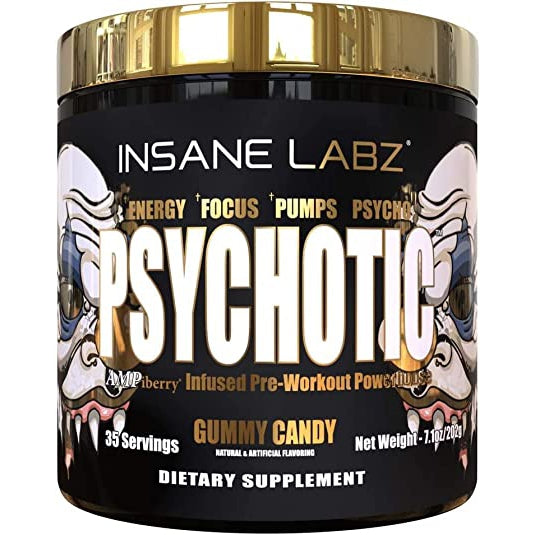 INSANE LABZ PSYCOTIC GOLD GUMMY CANDY 202G 35 SERV