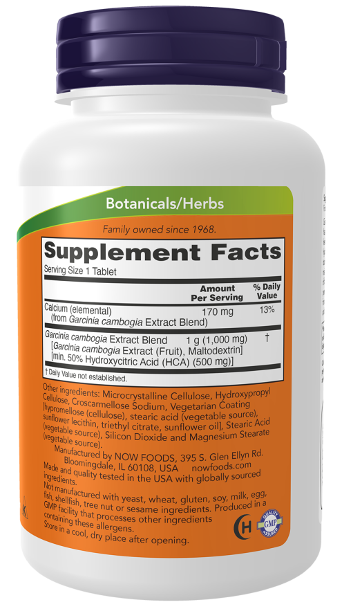 Now GARCINIA 120 TABLETAS