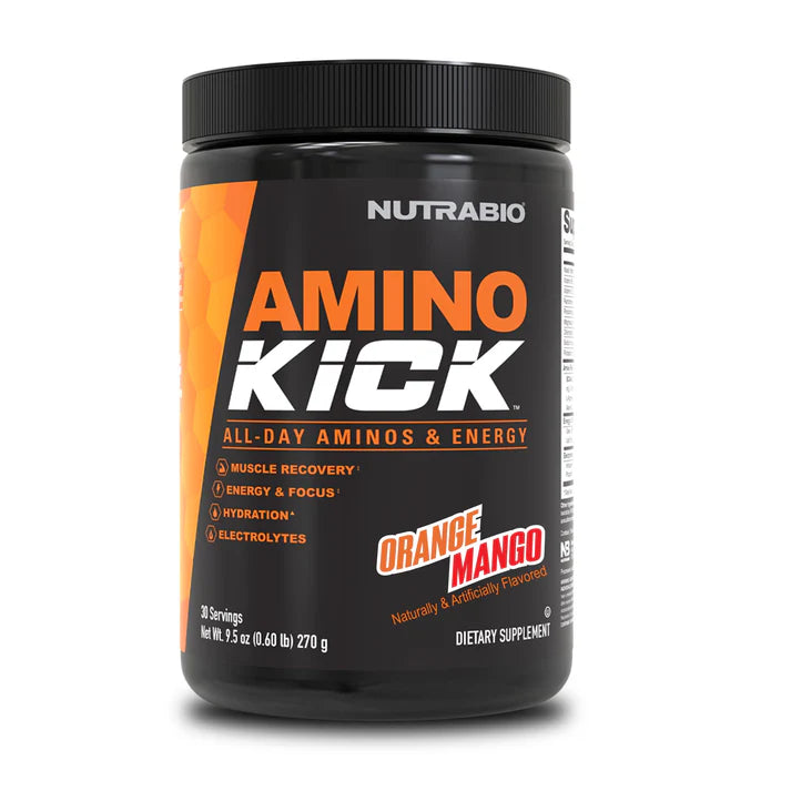 NUTRABIO AMINO KICK ORANGE MANGO 135GR 15 SERV