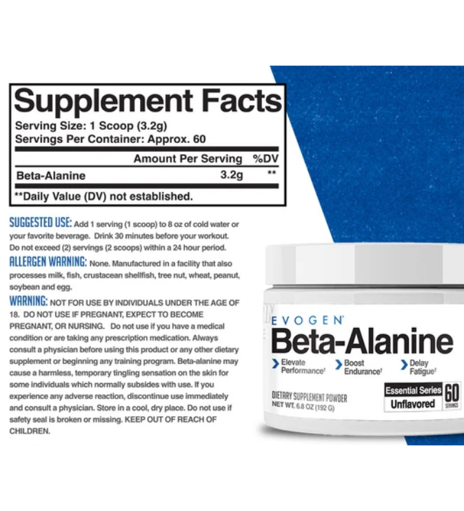 Evogen BETA-ALANINE 60 SERV (192 GR)