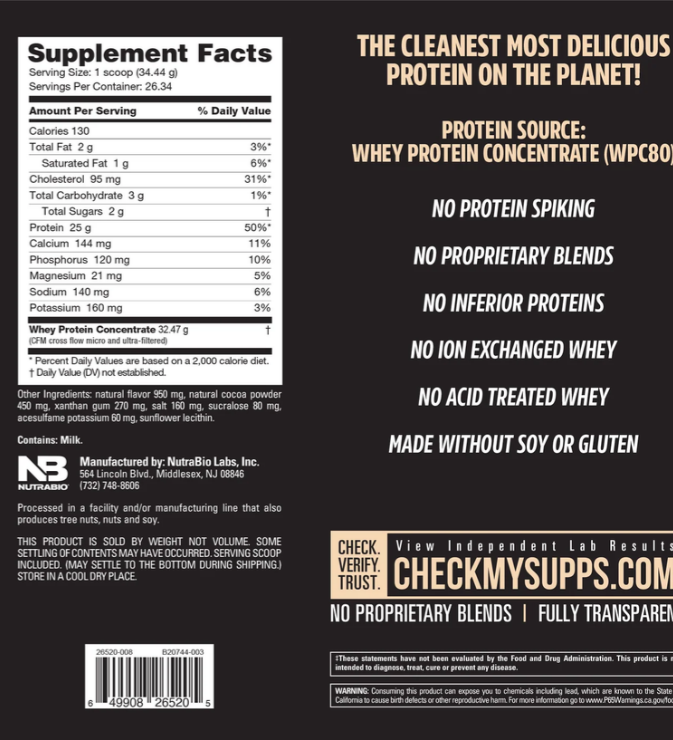 Nutrabio CLASSIC WHEY 5 LBS