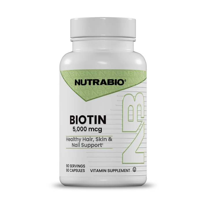 Nutrabio VITAMINA B-7 (Biotina) 5000 MG 90 CAPSULAS