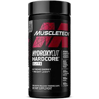 MUSCLETECH HYDROXYCUT HARDCORE 100 CAPS 50 SERV