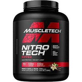 MUSCLE TECH NITROTECH RIPPED VAINILLA 4LB 42 SERV