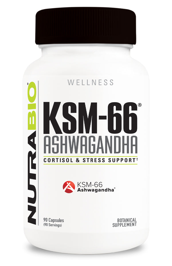 NUTRABIO ASHWAGANDHA KSM-66 90 CAPS 90 SERV