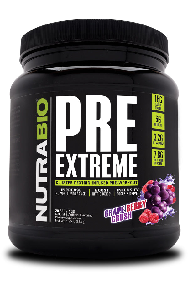 NUTRABIO PRE EXTREME GRAPE BERRY CRUSH 883G 20 SERV