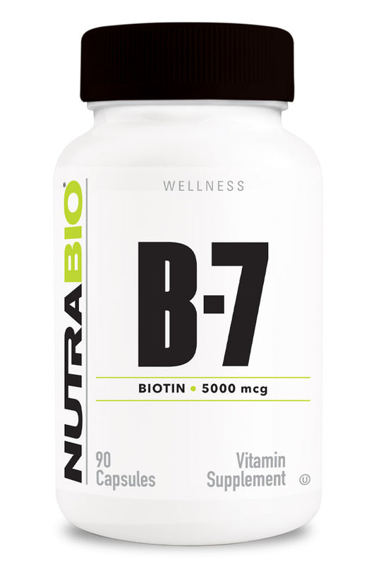 Nutrabio VITAMINA B-7 (Biotina) 5000 MG 90 CAPSULAS