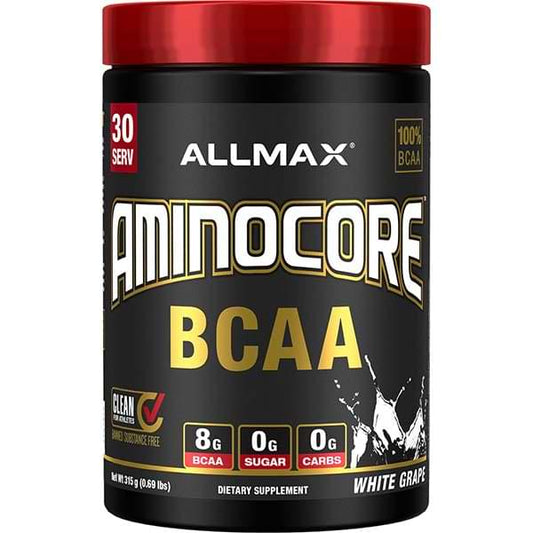 ALLMAX AMINOCORE BCAA WHITE GRAPE 315GR 30 SERV