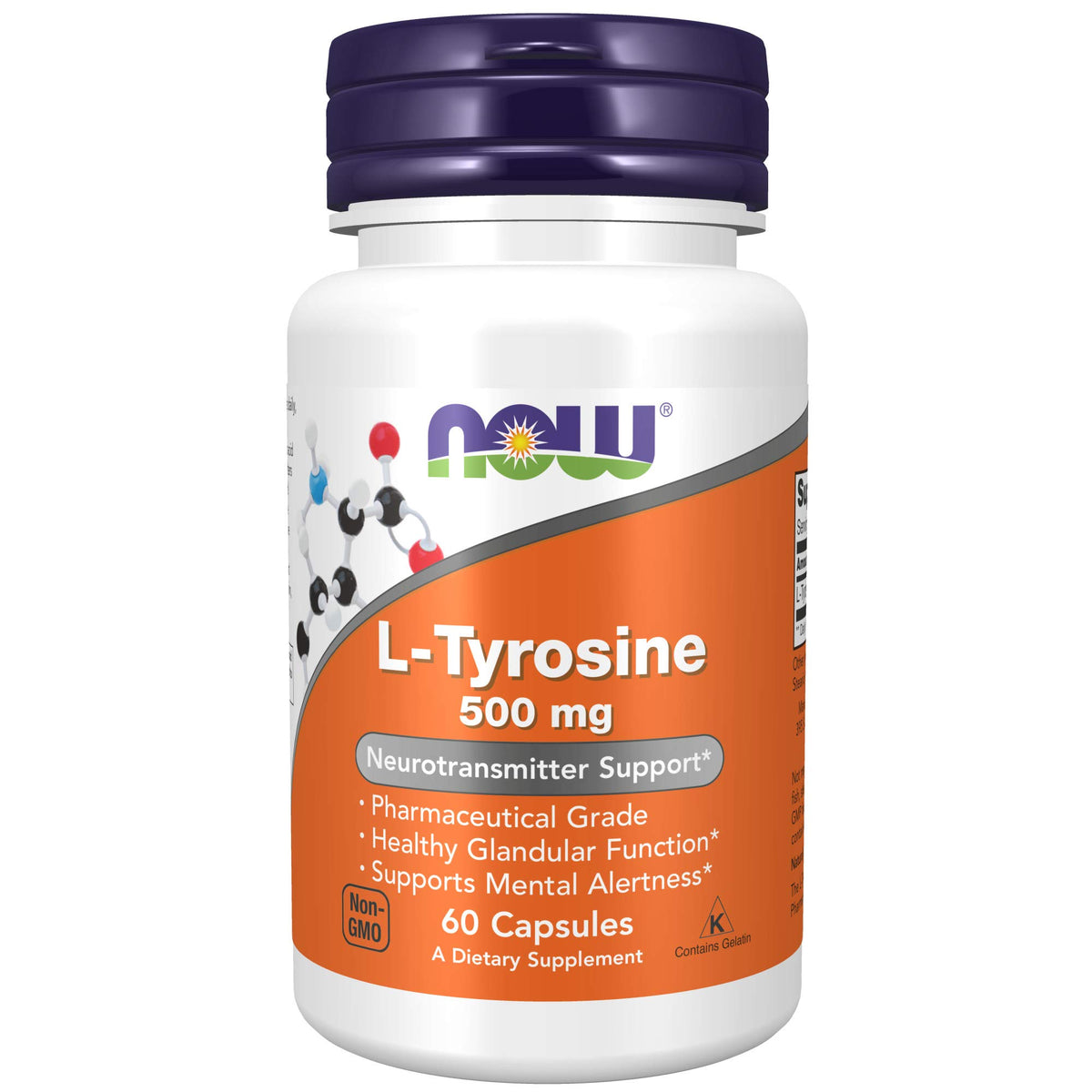 NOW L-TYROSINA 500MG 60 CAPS