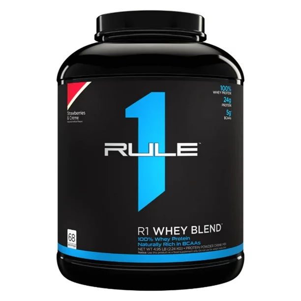 RULE 1 R1 WHEY BLEND STRAWBERRY 4.8LB 68 SERV