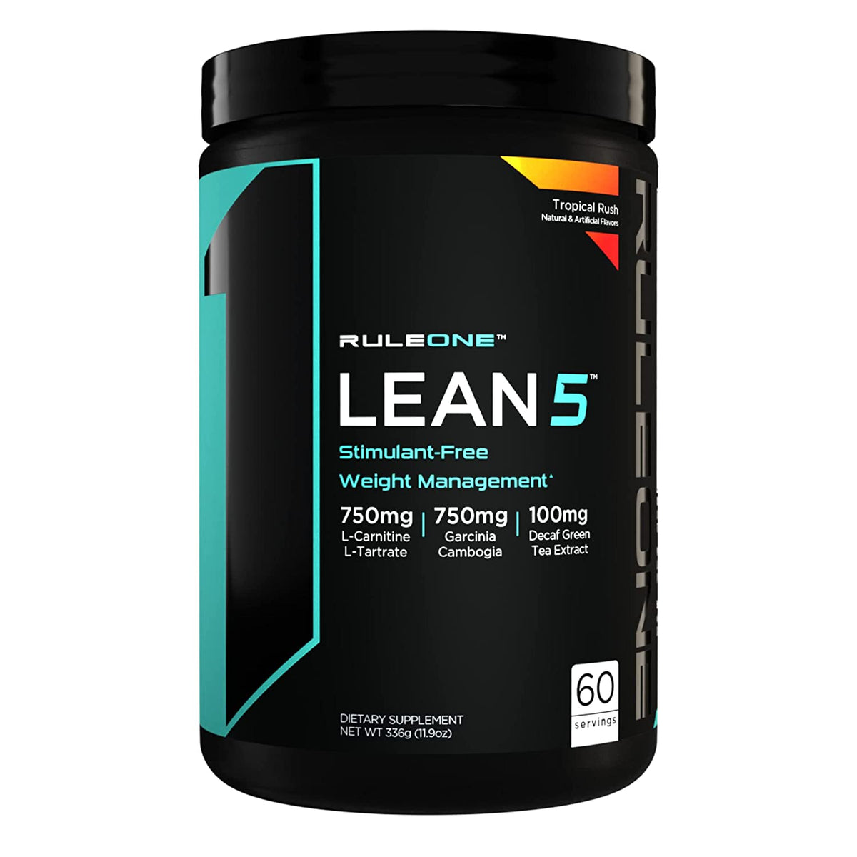 RULE 1 LEAN5 TROPICAL RUSH 336GR 60 SERV