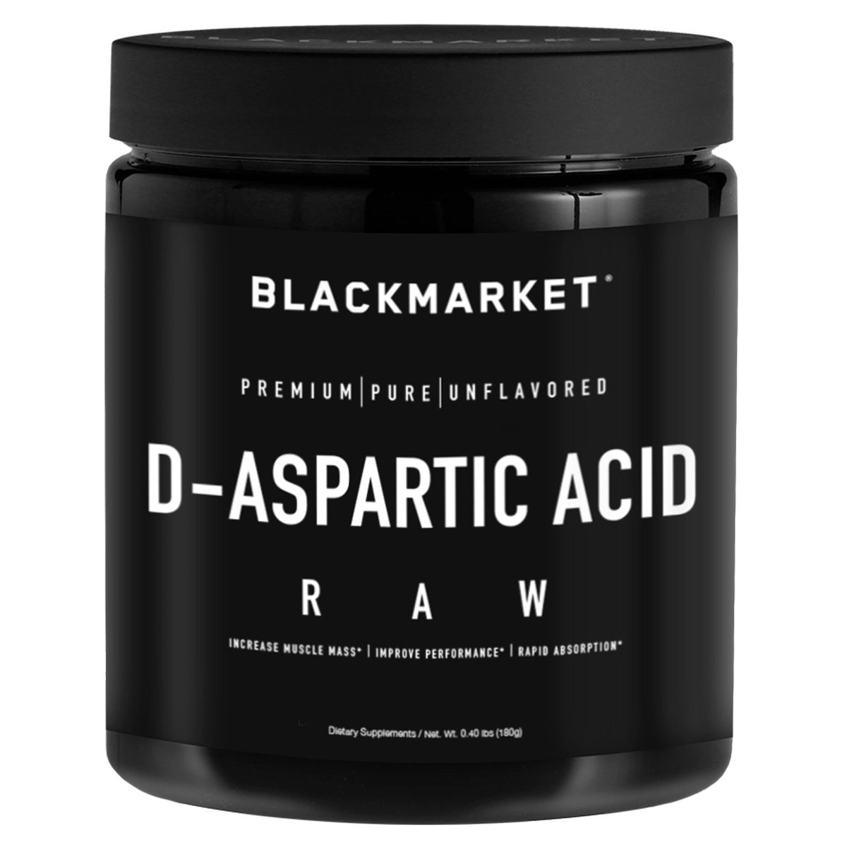 BLACK MARKET ACIDO ASPARTICO 3GR 60 SERV