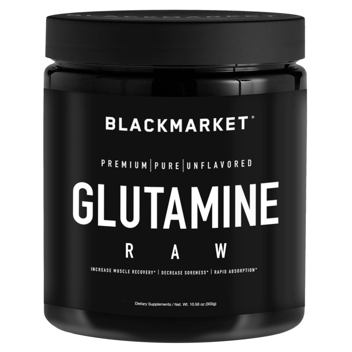 BLACK MARKET GLUTAMINA 300G 60 SERV