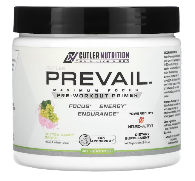 PREVAIL PRE WORKOUT COTTON CANDY GRAPE