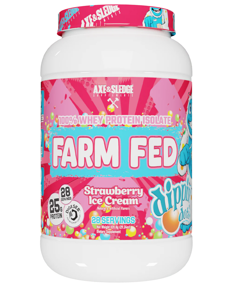 FARM FED PROTEIN Isolate STRAWBERRY DIPPIN' DOTS