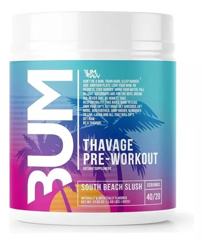 CBUM THAVAGE PRE SOUTH BEACH SLUSHIE 520 GR 40 SERV