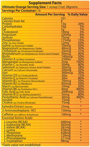 HI TECH ULTIMATE ORANGE NARANJA 448G 16 SERV