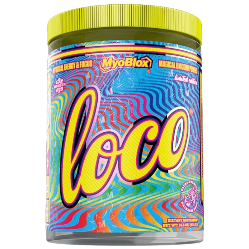 Myoblox: Loco Preworkout: Rainbow Haze (340g)