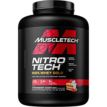 NITROTECH WHEY GOLD 5 LBS STRAWBERRY